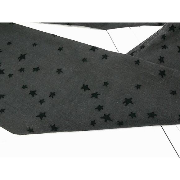 KENSIE Black W/Black Embossed Velvet Stars Ankle Mid Rise Skinny Jeans-Womens 14 - Picture 5 of 11